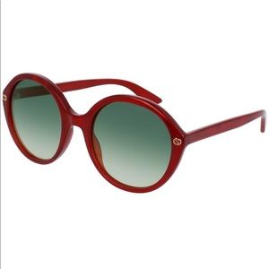 Gucci Round Red Sunglasses